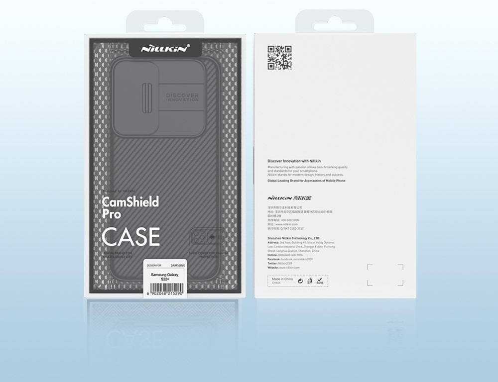 Nillkin CamShield Pro dėklas, skirtas SAMSUNG S22 (juodas)