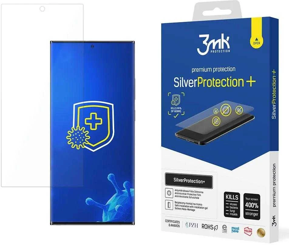 LCD apsauginė plėvelė 3mk Sidabrinis Protection+ Samsung S908 S22 Ultra 5G