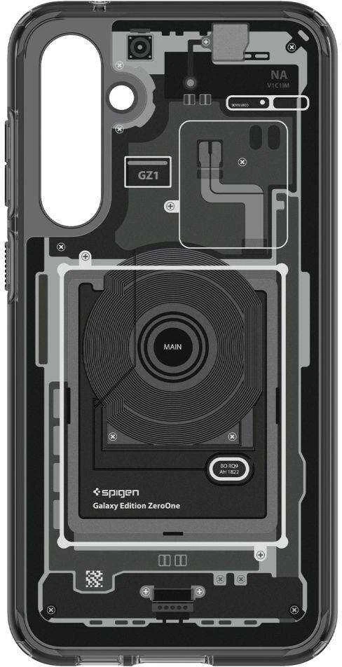 Dėklas Samsung Galaxy S23 FE Spigen Ultra Hybrid Crystal Zero One