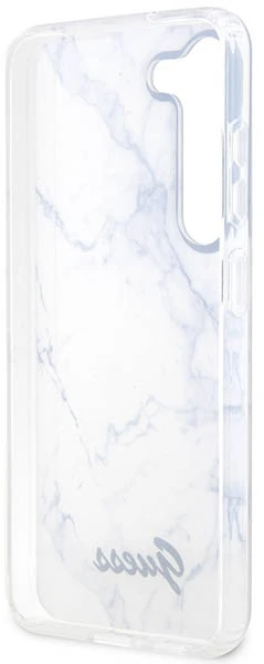 Guess GUHCS23SPCUMAH S23 S911 baltos spalvos kietas dėklas Marble