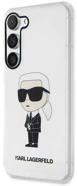 Karl Lagerfeld KLHCS23MHNIKTCT S23+ S916skaidrus kietas dėklas Ikonik Karl Lagerfeld