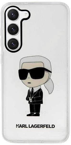 Karl Lagerfeld dėklas, skirtas Samsung Galaxy S23 KLHCS23SHNIKTCT permatomas HC IML NFT Ikonik