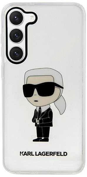 Karl Lagerfeld KLHCS23MHNIKTCT S23+ S916skaidrus kietas dėklas Ikonik Karl Lagerfeld