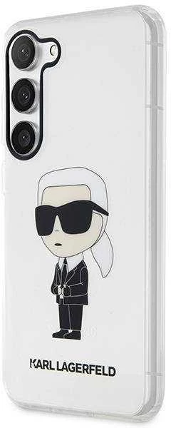 Karl Lagerfeld dėklas, skirtas Samsung Galaxy S23 KLHCS23SHNIKTCT permatomas HC IML NFT Ikonik