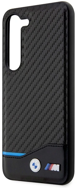 Dėklas BMW BMHCS23M22NBCK S23+ S916 juodos spalvos Leather Carbon