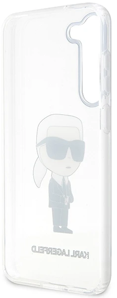 Karl Lagerfeld KLHCS23MHNIKTCT S23+ S916skaidrus kietas dėklas Ikonik Karl Lagerfeld
