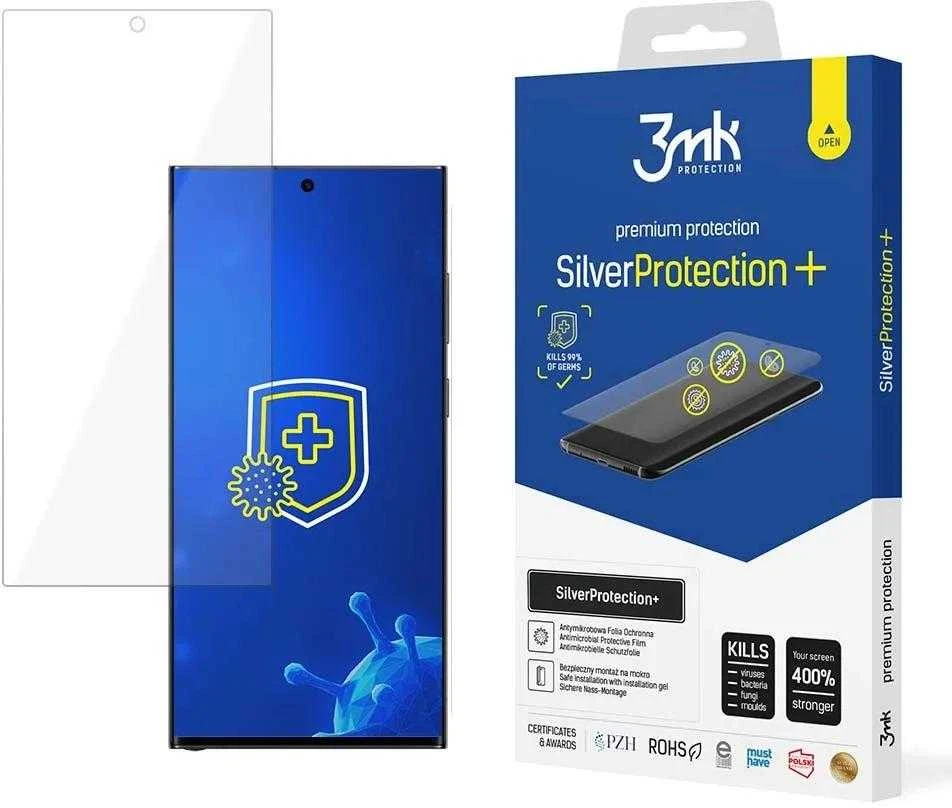 LCD apsauginė plėvelė 3mk Sidabrinis Protection+ Samsung S918 S23 Ultra 5G