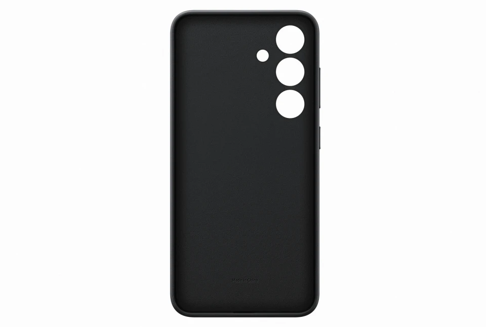Dėklas Samsung Galaxy S24 Vegan Leather Cover Juodas