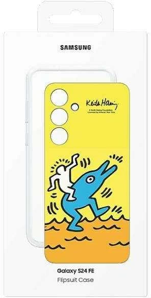 112803 Samsung Galaxy S24 FE FlipSuit (EF-MS721CYEGWW) dėklas telefonui geltonos spalvos
