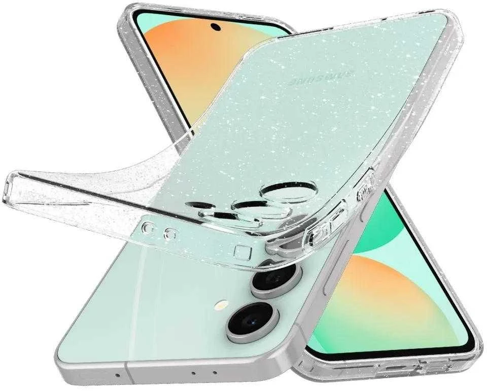 Dėklas Spigen Liquid Crystal Glitter, crystal quartz – Samsung Galaxy S24 FE