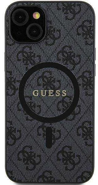 Guess 4G Collection Leather Metal Logo MagSafe – dėklas skirtas Samsung Galaxy S24 juodas