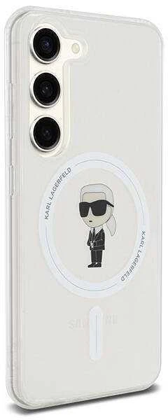 Karl Lagerfeld KLHMS24SHFCKNOT S24 S921 skaidrus kietas dėklas IML Ikonik MagSafe