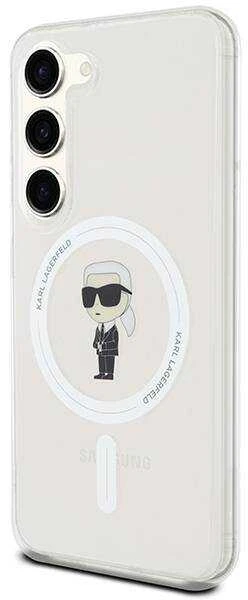 Karl Lagerfeld KLHMS24SHFCKNOT S24 S921 skaidrus kietas dėklas IML Ikonik MagSafe