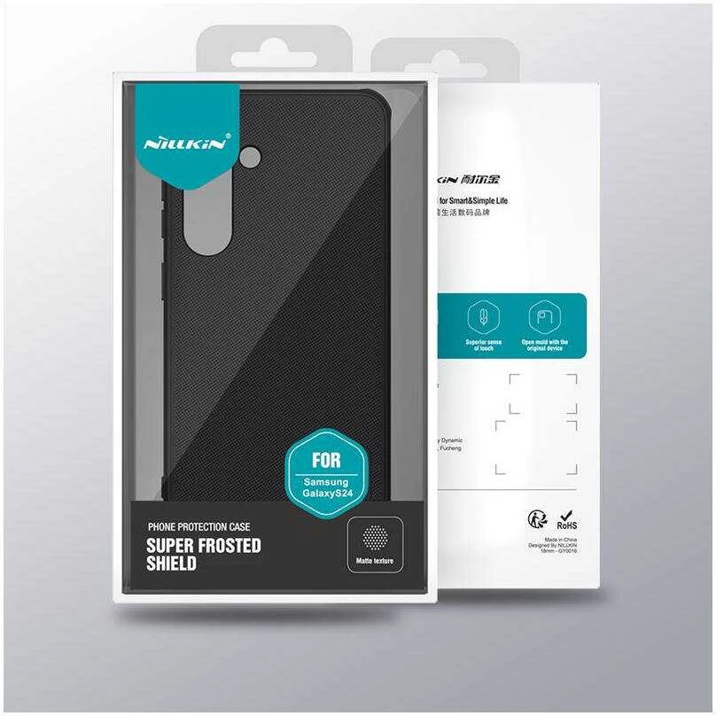 Dėklas Nillkin Super Frosted Shield Pro Samsung S921 S24 juodas