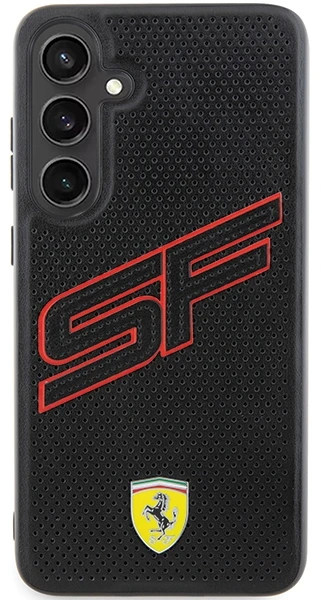 Ferrari FEHCS24MPINK S24+ S926 juodos spalvos kietas dėklas Big SF Perforated
