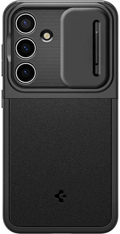 Samsung Galaxy S24 Spigen Optik Armor dėklas telefonui juodos spalvos