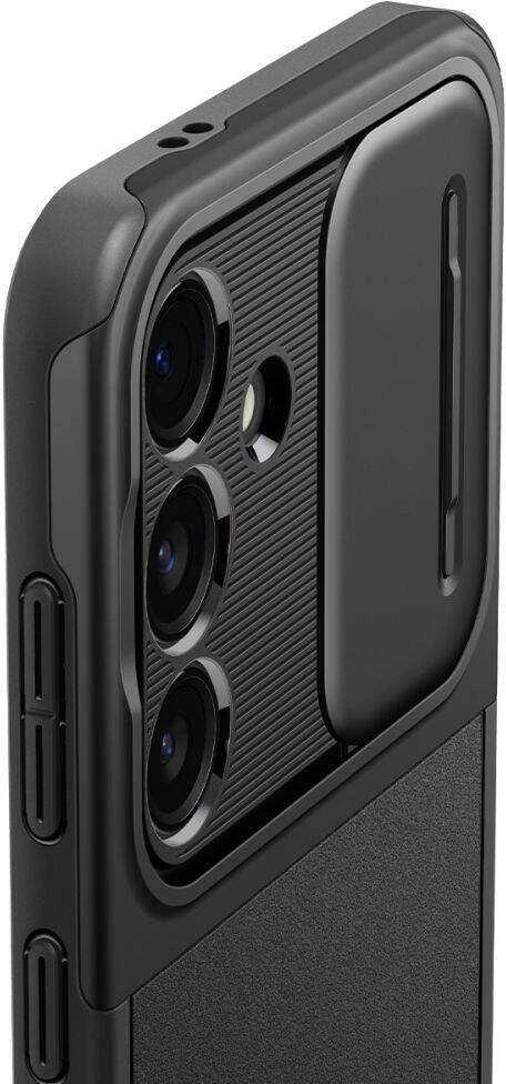 Samsung Galaxy S24 Spigen Optik Armor dėklas telefonui juodos spalvos