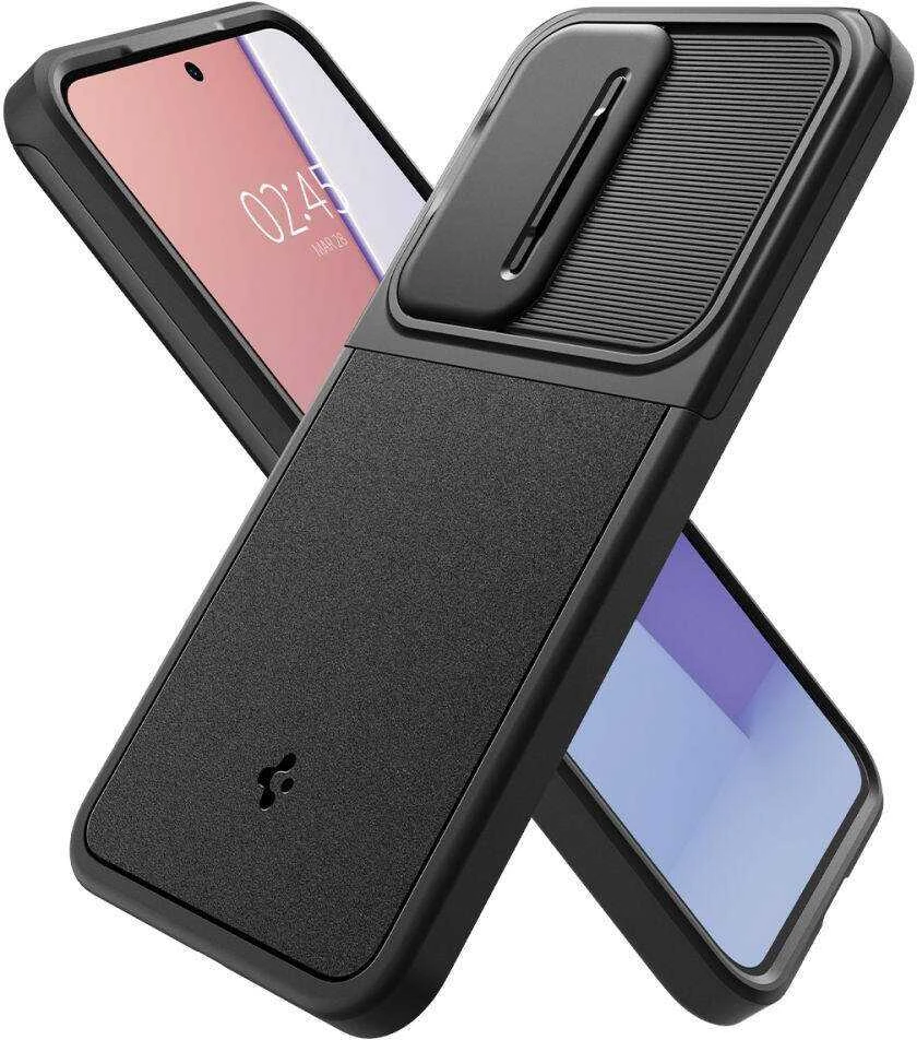 Samsung Galaxy S24 Spigen Optik Armor dėklas telefonui juodos spalvos