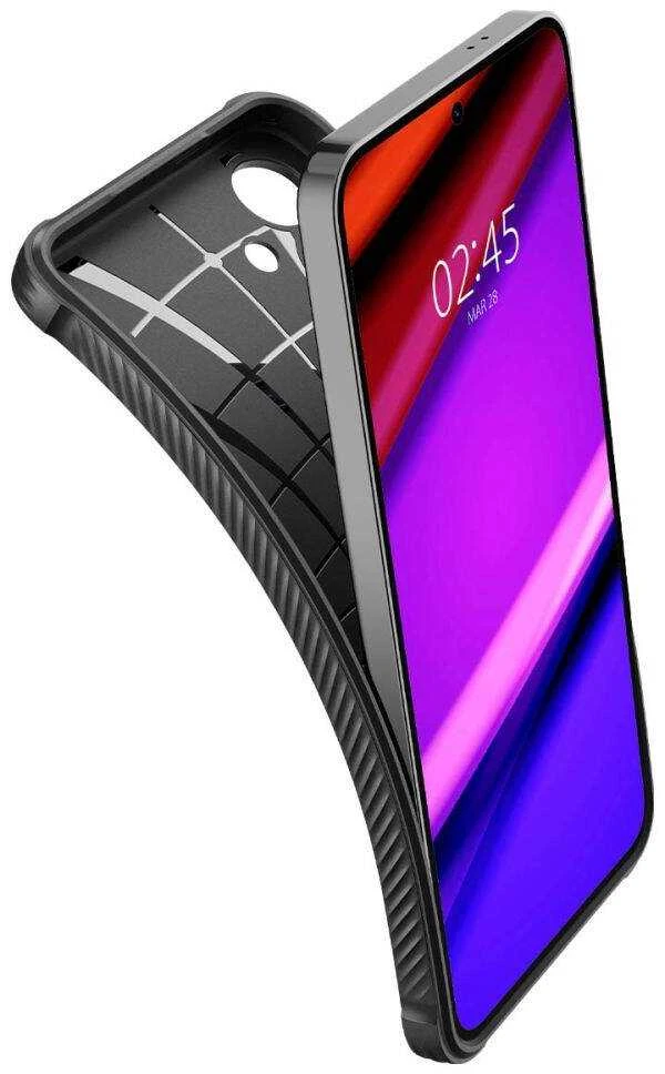 Samsung Galaxy S24 Spigen Rugged Armor Matte dėklas telefonui juodos spalvos