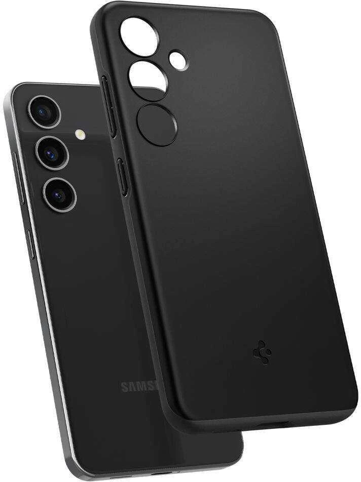 Samsung Galaxy S24 Spigen Thin Fit dėklas telefonui juodos spalvos