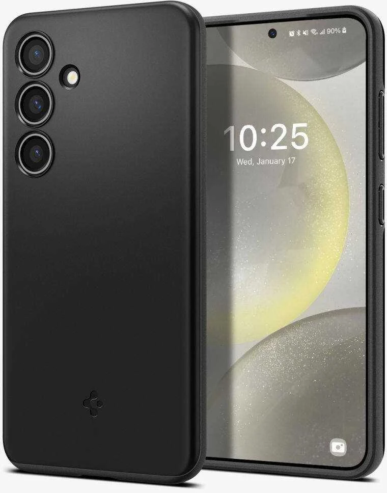 Samsung Galaxy S24 Spigen Thin Fit dėklas telefonui juodos spalvos