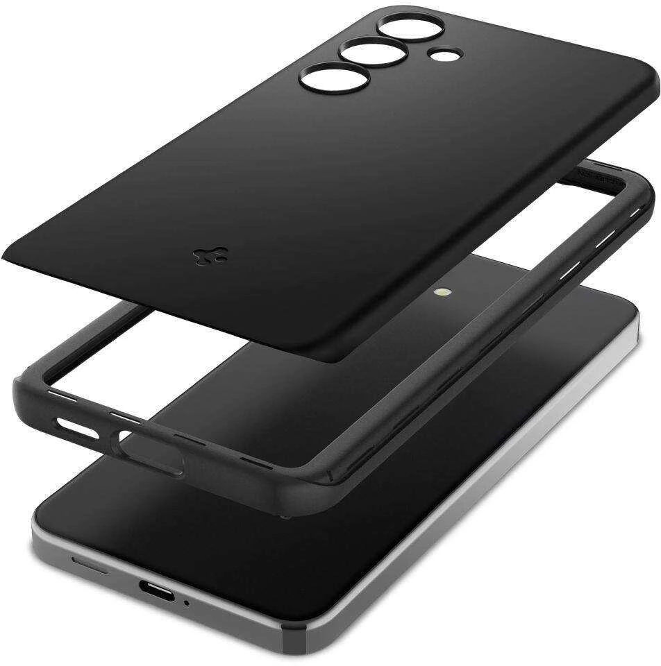 Samsung Galaxy S24 Spigen Thin Fit dėklas telefonui juodos spalvos