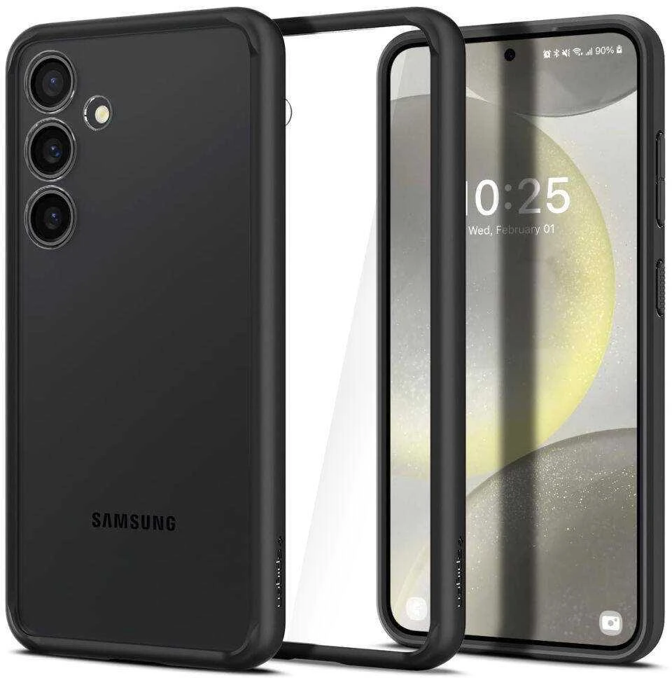 Samsung Galaxy S24 Spigen Ultra Hybrid Matte dėklas telefonui juodos spalvos