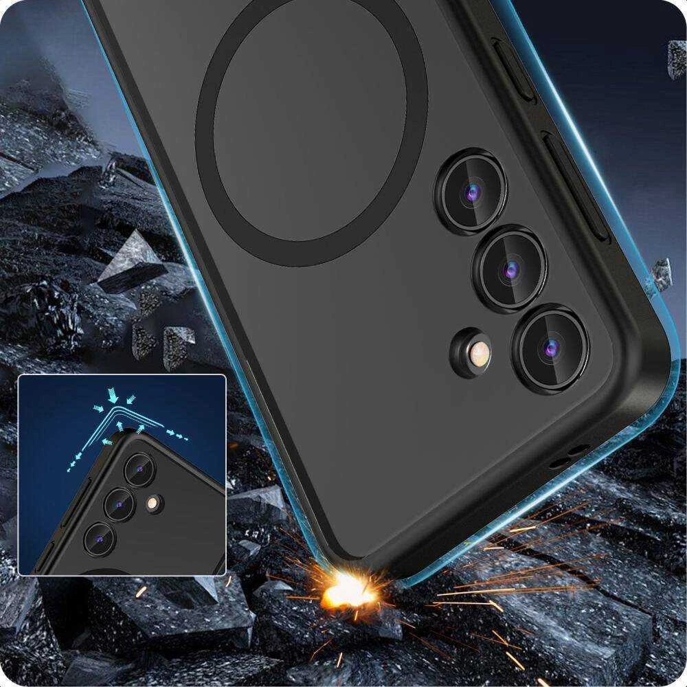 Samsung Galaxy S24 Tech-Protect Magmat MagSafe Matte dėklas telefonui juodos spalvos