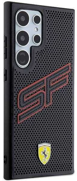 Ferrari FEHCS24LPINK S24 Ultra S928 juodos spalvos kietas dėklas Big SF Perforated