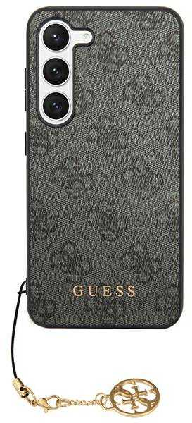 Guess GUHCS24LGF4GGR S24 Ultra S928 juodos spalvos kietas dėklas 4G Charms Collection