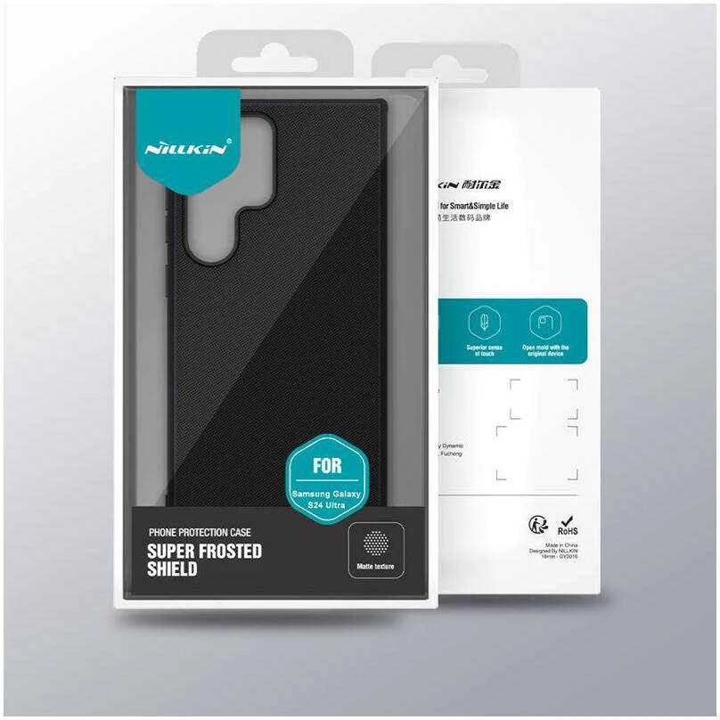 Dėklas Nillkin Super Frosted Shield Pro Samsung S928 S24 Ultra juodas