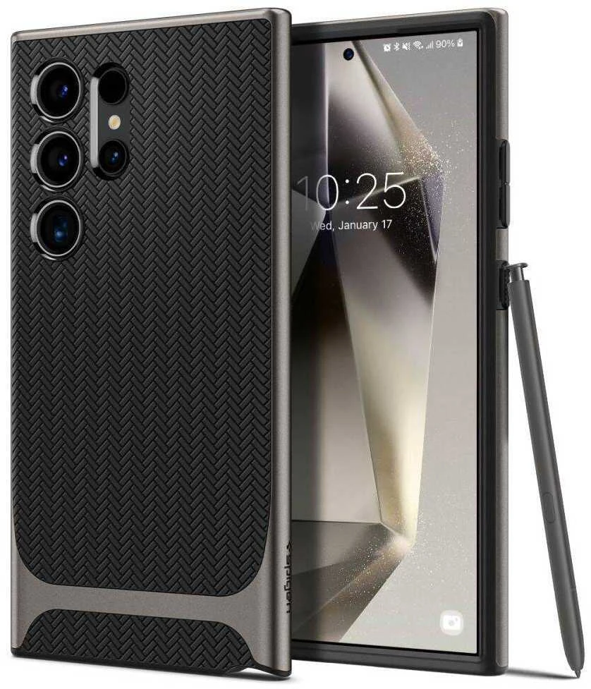 Dėklas Samsung Galaxy S24 Ultra Spigen Neo Hybrid Gunmetal