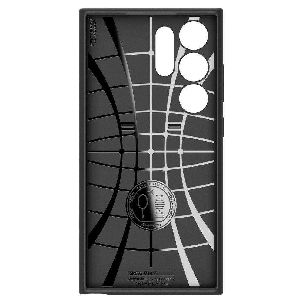 Samsung Galaxy S24 Ultra Spigen Optik Armor dėklas telefonui juodos spalvos