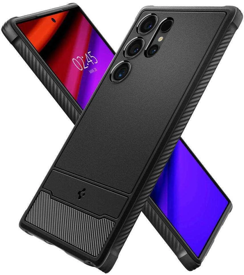 Dėklas SPIGEN RUGGED ARMOR GALAXY S24 ULTRA MATTE Juodas
