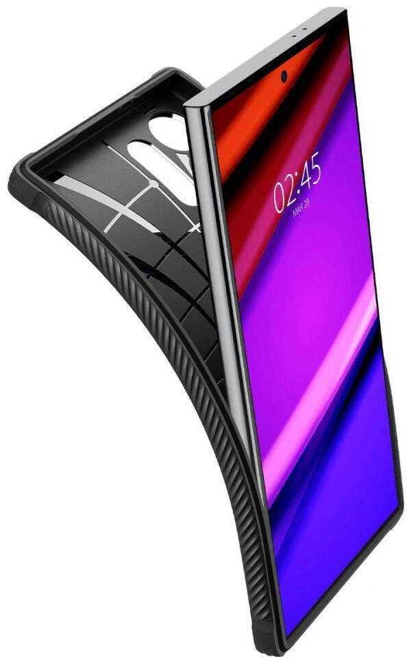Dėklas SPIGEN RUGGED ARMOR GALAXY S24 ULTRA MATTE Juodas