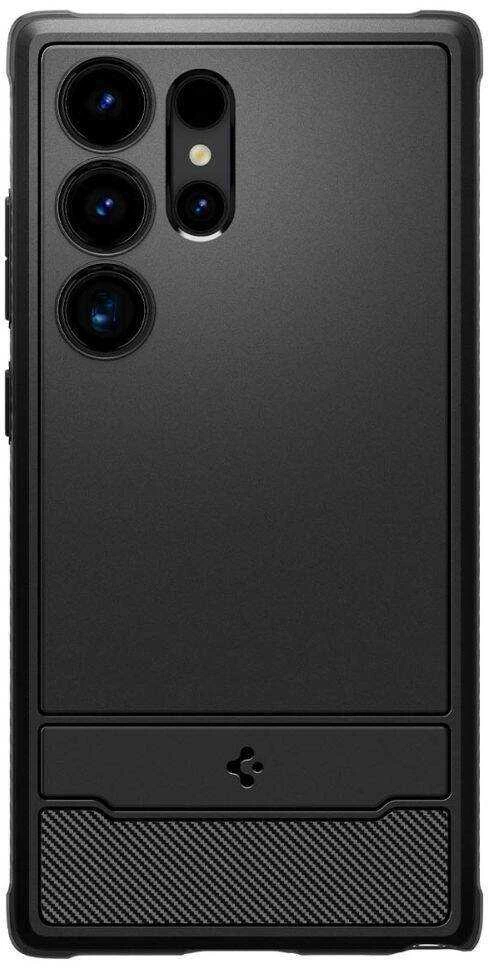Dėklas SPIGEN RUGGED ARMOR GALAXY S24 ULTRA MATTE Juodas