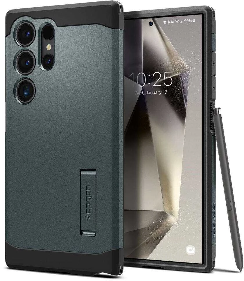Spigen Tough Armor – dėklas skirtas Samsung Galaxy S24 Ultra Abyss Žalias