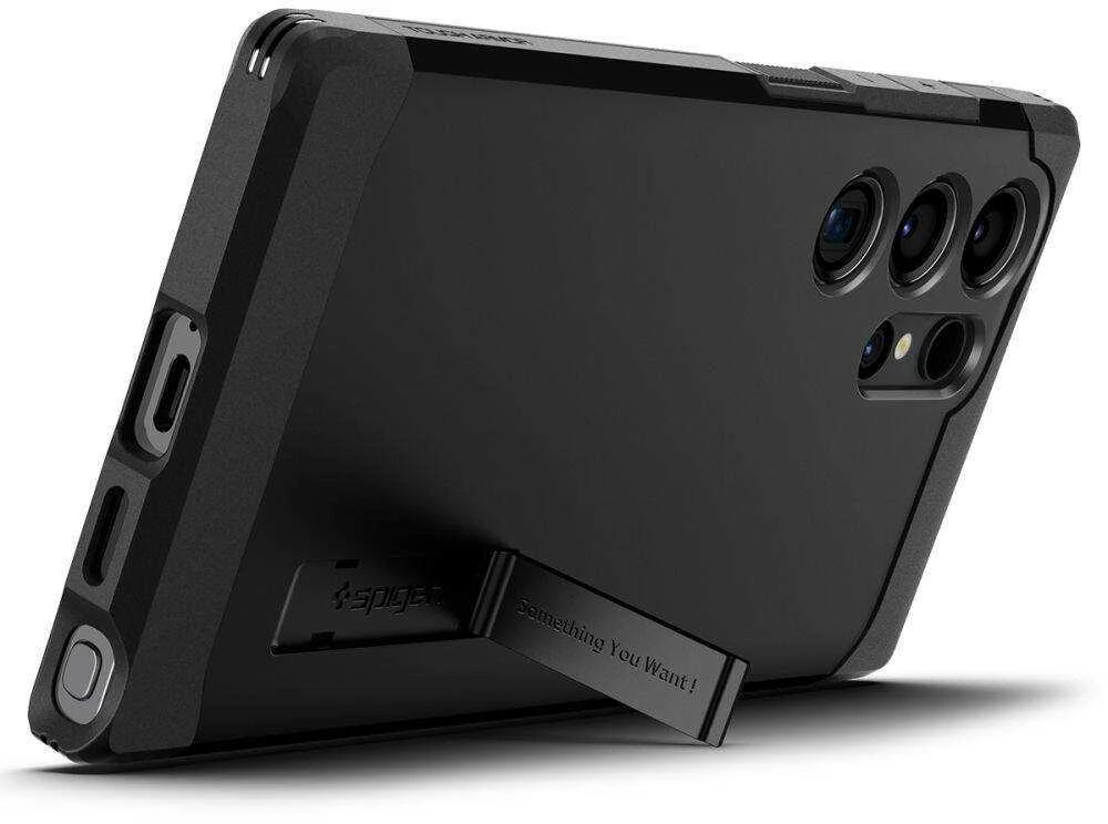 Samsung Galaxy S24 Ultra Spigen Tough Armor dėklas telefonui juodos spalvos