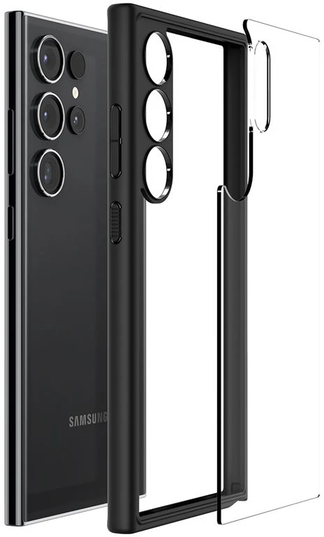 Dėklas Spigen Ultra Hybrid, matte juodos spalvos – Samsung Galaxy S24 Ultra
