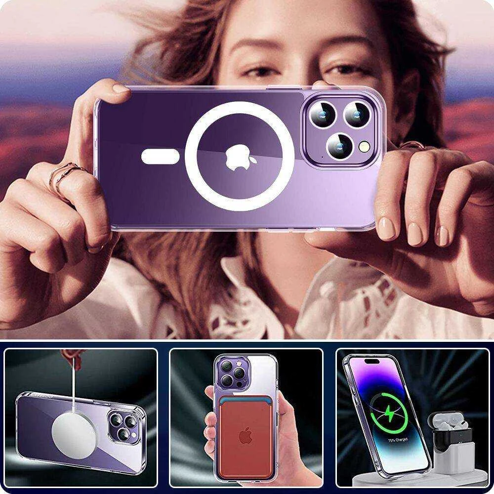 Samsung Galaxy S24 Ultra Tech-Protect FlexAir Hybrid MagSafe dėklas telefonui skaidrus