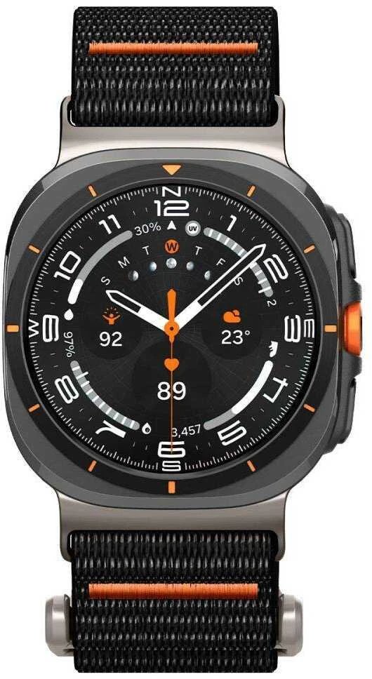Samsung Galaxy Watch Ultra (47mm) Spigen Durapro Flex juodos spalvos