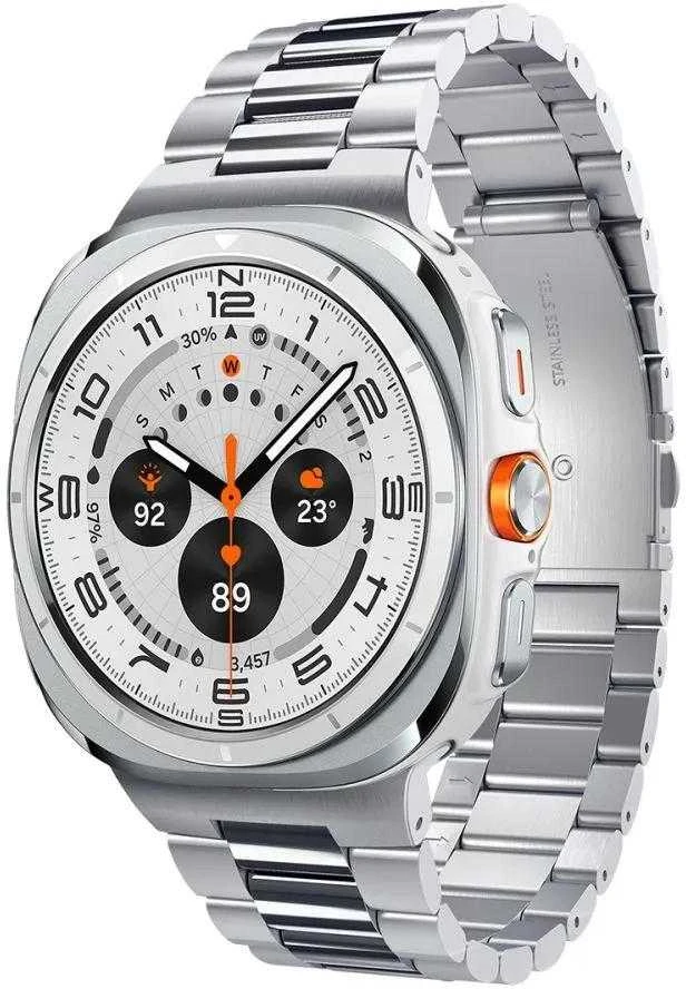 Spigen Modern Fit Band – Bracelet for Samsung Galaxy Watch Ultra 47 mm (Sidabrinis)