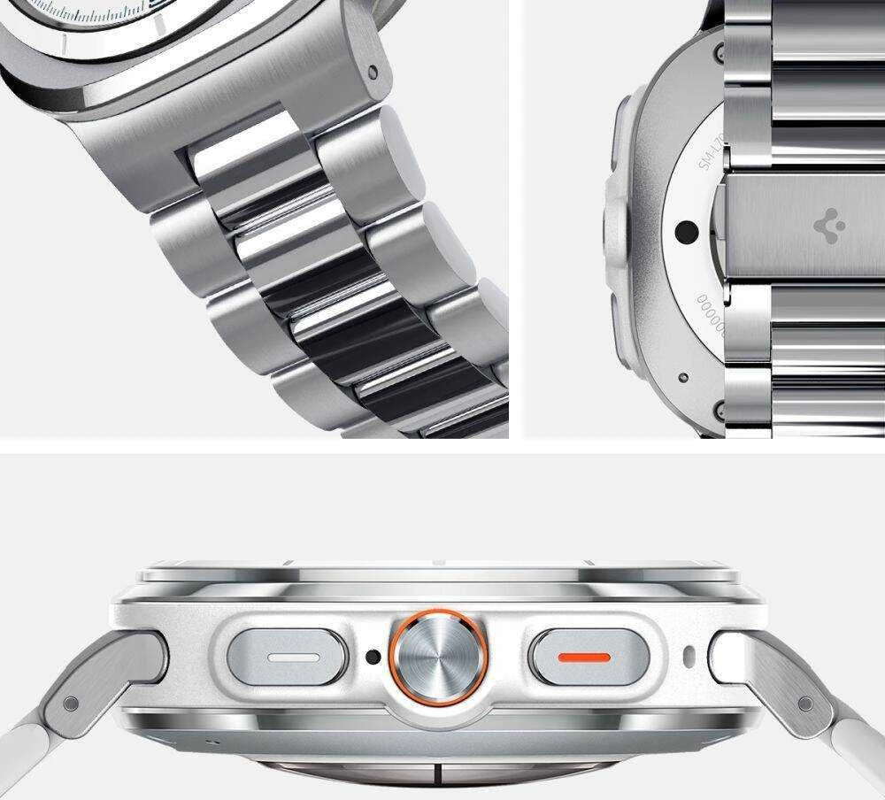 Spigen Modern Fit Band – Bracelet for Samsung Galaxy Watch Ultra 47 mm (Sidabrinis)