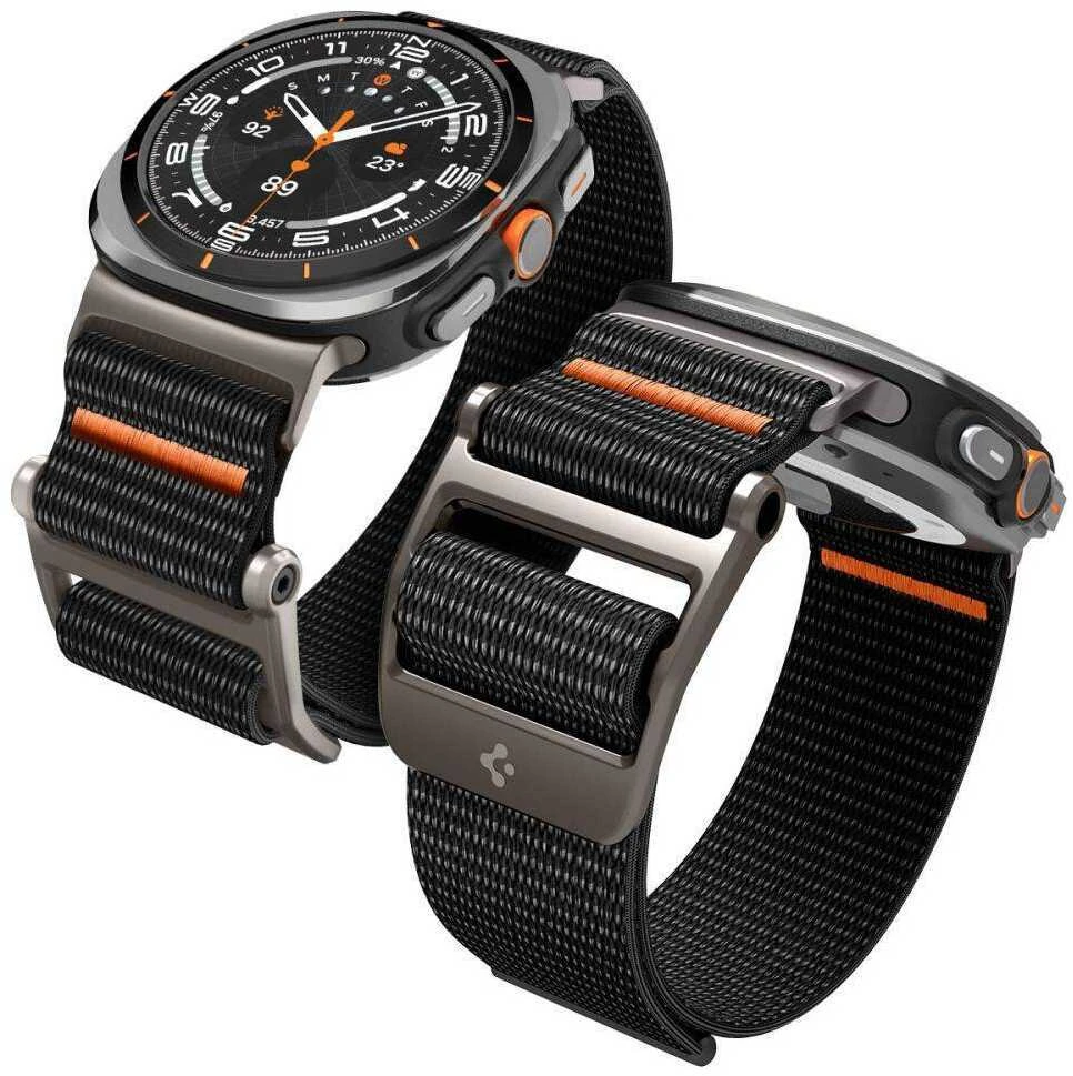 Samsung Galaxy Watch Ultra (47mm) Spigen Durapro Flex juodos spalvos