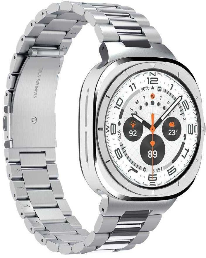 Spigen Modern Fit Band – Bracelet for Samsung Galaxy Watch Ultra 47 mm (Sidabrinis)