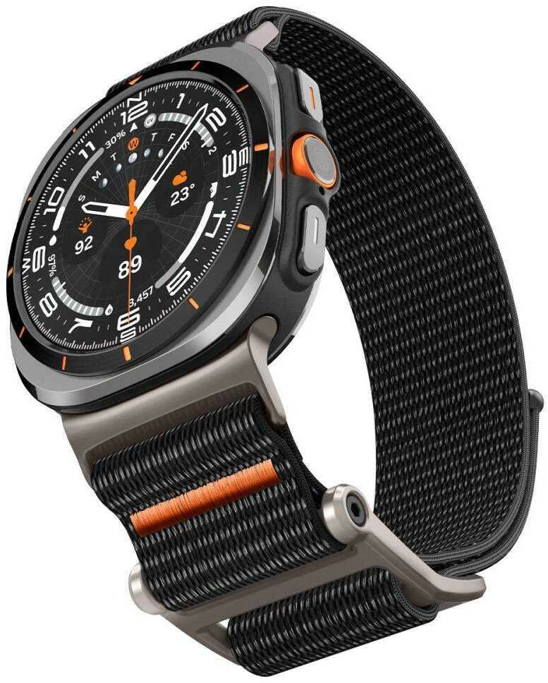 Samsung Galaxy Watch Ultra (47mm) Spigen Durapro Flex juodos spalvos