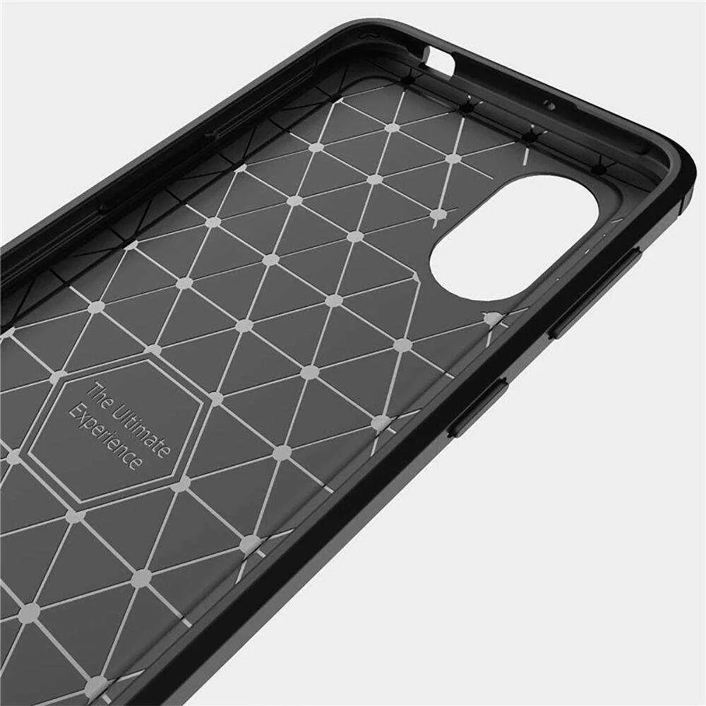 Samsung Galaxy XCover 7 Tech-Protect TPU Carbon dėklas telefonui juodos spalvos