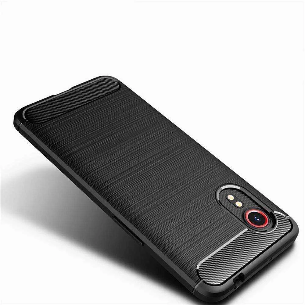 Samsung Galaxy XCover 7 Tech-Protect TPU Carbon dėklas telefonui juodos spalvos