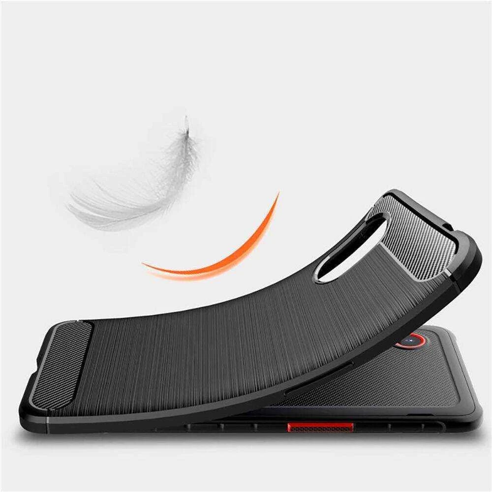 Samsung Galaxy XCover 7 Tech-Protect TPU Carbon dėklas telefonui juodos spalvos