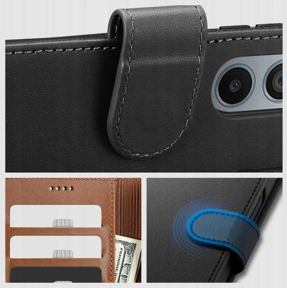 Samsung Galaxy XCover 7 Tech-Protect Wallet dėklas telefonui juodos spalvos